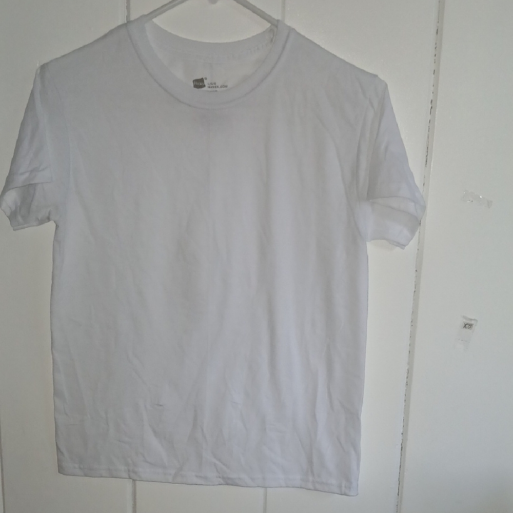 Hanes Crisp White Crewneck Tee